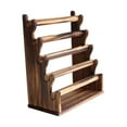 thumbnail image 3 of Segolike Jewelry Bracelet Display Stand Bangle Scrunchie Organizer Watch Rack Simple Wooden Hair Tie Holder Showcase for Jewelry Shop Dark Brown, 3 of 8