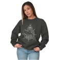 thumbnail image 3 of Nautical Whale Wheel Spiritual Animal Sweatshirt for Men or Women Brisco Brands M, 3 of 6