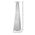 thumbnail image 6 of Fire Sense Modern Pyramid Flame Patio Heater, Platinum, 6 of 6