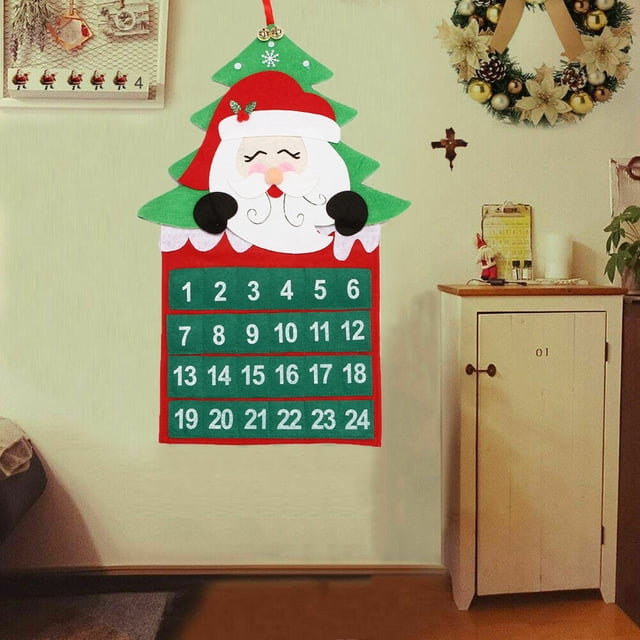 Tree Countdown Calendar Pendant Days Decoration 24 Christmas Calendar Christmas Home Decor