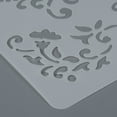 thumbnail image 3 of 2pc Plastic Reusable Drawing Painting Stencils Templates for DIY Scrapbook Wall Fabric Floor Furniture Rectangle White 262x174x0.4mm, 3 of 6