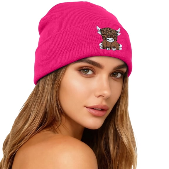 Womens Hat Embroidered Printed Fashionable Casual Ear Protection Hat Knitted Hat