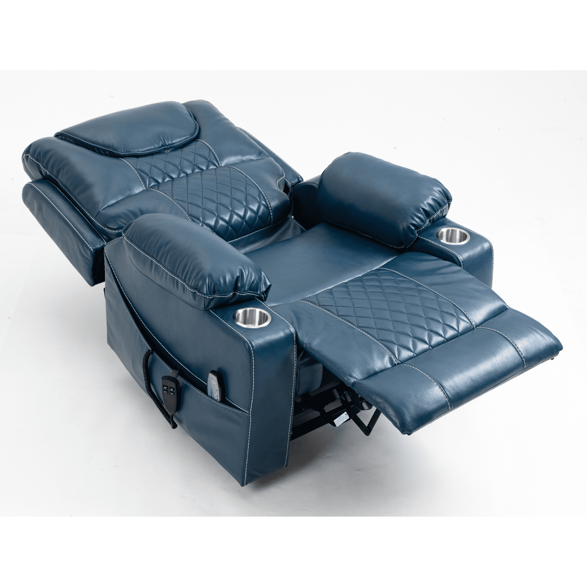 JUUXO Lift Chair Lay Flat Recliner, Large Power Lift Recliner with Heat Massage for Elderly Adult 400 lbs