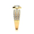 thumbnail image 4 of SuperJeweler 2 Carat Lab Grown Halo Diamond Engagement Ring In 14K Yellow Gold For Women, 4 of 6