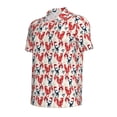 thumbnail image 2 of Balery Roosters Printed Men’s Short Sleeve Polo Shirt, Midweight Men's Shirt,Golf Polo shirts -Medium, 2 of 9