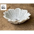 thumbnail image 3 of Hand Carved White Marble Floral Wash Basin Sink Petal Designed White Marble Sink Wash Basin for Home & Kitchen Decoration, 3 of 3