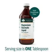 Genestra Brands Magnesium Glycinate Liquid | Supports Normal Muscle Function and Helps Metabolize Carbs, Protein, and Fat* | 15.2 Fl Oz | Apple Pomegranate Flavor