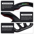 thumbnail image 3 of LOSCHEN Real Carbon Fiber Steering Wheel For Dodge Charger/Challenger/SXT/GT/RT/SRT/Heallcat D-shaped LED Shift Indicator Steering Wheel with Heating Function, 3 of 7