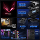 thumbnail image 3 of Computadora Escritorio Completa Xtreme PC Gaming AMD Radeon Vega 7 AMD Ryzen 5 5600G 16GB SSD 1TB Monitor 27 75Hz WIFI Pink juegos casuales, trabajo y estudio, 3 of 6