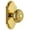 Polished Brass, variant on Grandeur Arcwin_Psg_234 Arc Solid Brass Passage Door Knob Set - Nickel