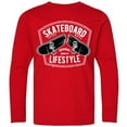 thumbnail image 3 of Inktastic Skateboard Lifestyle Long Sleeve Youth T-Shirt, 3 of 5