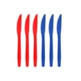 thumbnail image 2 of Yhmxh American Flag Party Supplies Set, Serves 24 – Disposable Patriotic Paper Plates, Tablecloth, Napkins, USA Flag Banner, Spoons and Forks, 4th of July-Themed Tableware for Independence Day BBQ, 2 of 6