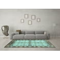 thumbnail image 3 of Ahgly Company Indoor Rectangle Oriental Light Blue Traditional Area Rugs, 8' x 10', 3 of 4