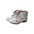 thumbnail image 5 of TMA EYES Hand-Stitched Floral-Print Leather Women's Boots, 5 of 6