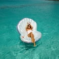 thumbnail image 4 of Pool Candy Giant Oyster Shell Lounge with Glitter Pearl Beach Ball, 4 of 5