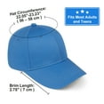 thumbnail image 4 of Toptie Vintage Baseball Cap Structured Mid Profile High Crown Hat Unisex Cotton Twill Wholesale-Gray, 4 of 8