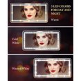 thumbnail image 2 of Mistaha Car Sun Visor Makeup Mirror with LED Lights, Touch Screen Dimmable High Definition Beauty Mirror for Vehicle, USB Rechargeable - Black, 2 of 7