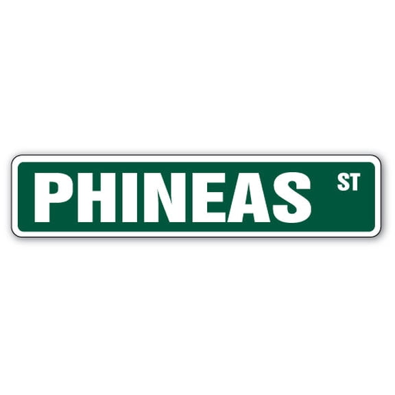 PHINEAS Street Sign Childrens Name Room Sign | Indoor/Outdoor |  24" Wide