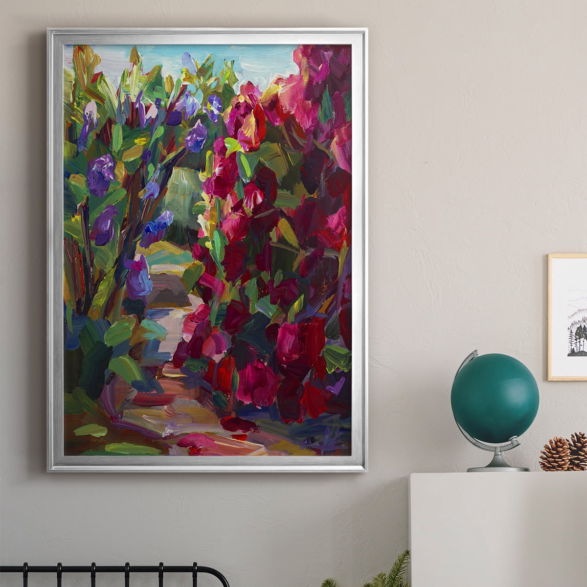 Lilacs & Rhodies Premium Framed Print - Ready to Hang