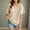 Beige, variant on YHAJDS Women's Tops Short Sleeve Solid Color Neck Casual Blouse Spring Everyday Top
