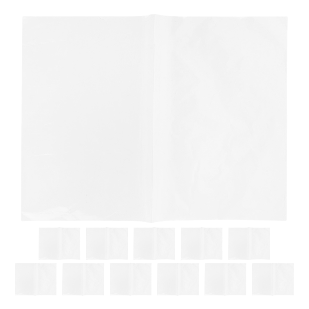 Eease 12pcs Transparent Cellophane Sheets for Students Semipermeable Membrane for Science Demonstrations and Experiments Classroom