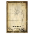 thumbnail image 3 of Montrose Vintage Map Prints Canvas, Michigan Map Art Canvas, Canvas, Montrose Map City style vintage Canvas , Canvas Wall Art, Street Map Artwork Canvas, 3 of 6
