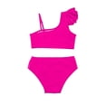 thumbnail image 5 of MEZZALL Summer Girls Two Piece Swimsuits Swim Tops With Shorts Solid Color Tankini Tops With Swim Shorts Comfortable Swimwear For Kids Pool Beachwear, 5 of 6