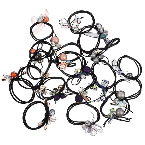 ETHZZLE Cute Hair Bands Set Elastic Hair Scrunchies Bungee Random Color 18pcs
