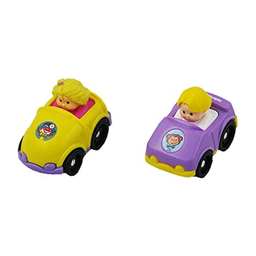 Replacement for Wheelies Loops 'n Swoops Amusement Park Playset - X0057 ~ Little People Replacement Cars Eddie and Sahara Driving - Colors Vary - Walmart.com