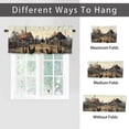 thumbnail image 6 of Farmhouse Rooster Kitchen Valance Curtains Country Animals in Vintage Wooden Farm Rod Pocket Valances for Bedroom Living Room Dining Room 54 by 18 in, 1 Panel, 6 of 6