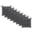 thumbnail image 5 of vidaXL Stackable Garden Chairs with Cushions 8 pcs Solid Teak Wood, 5 of 5