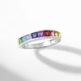 thumbnail image 4 of Ross-Simons 0.90 ct. t.w. Multi-Gemstone Ring in Sterling Silver, Women's, Adult, 4 of 6