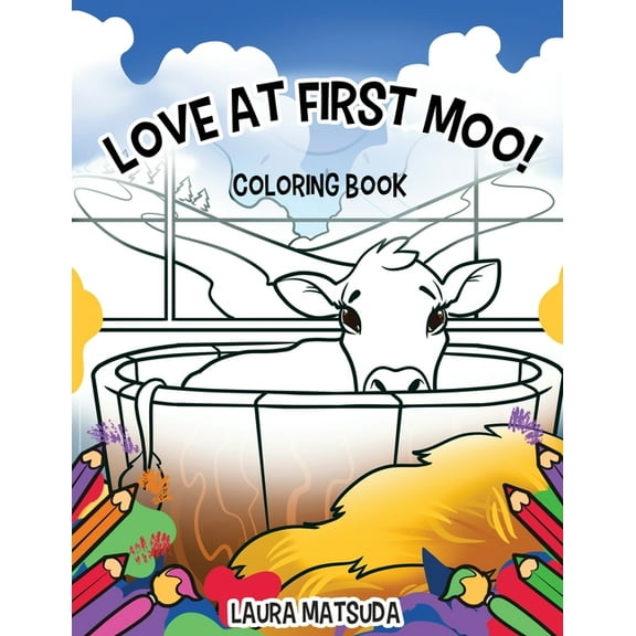 Love at First Moo!: Coloring Book, (Paperback)