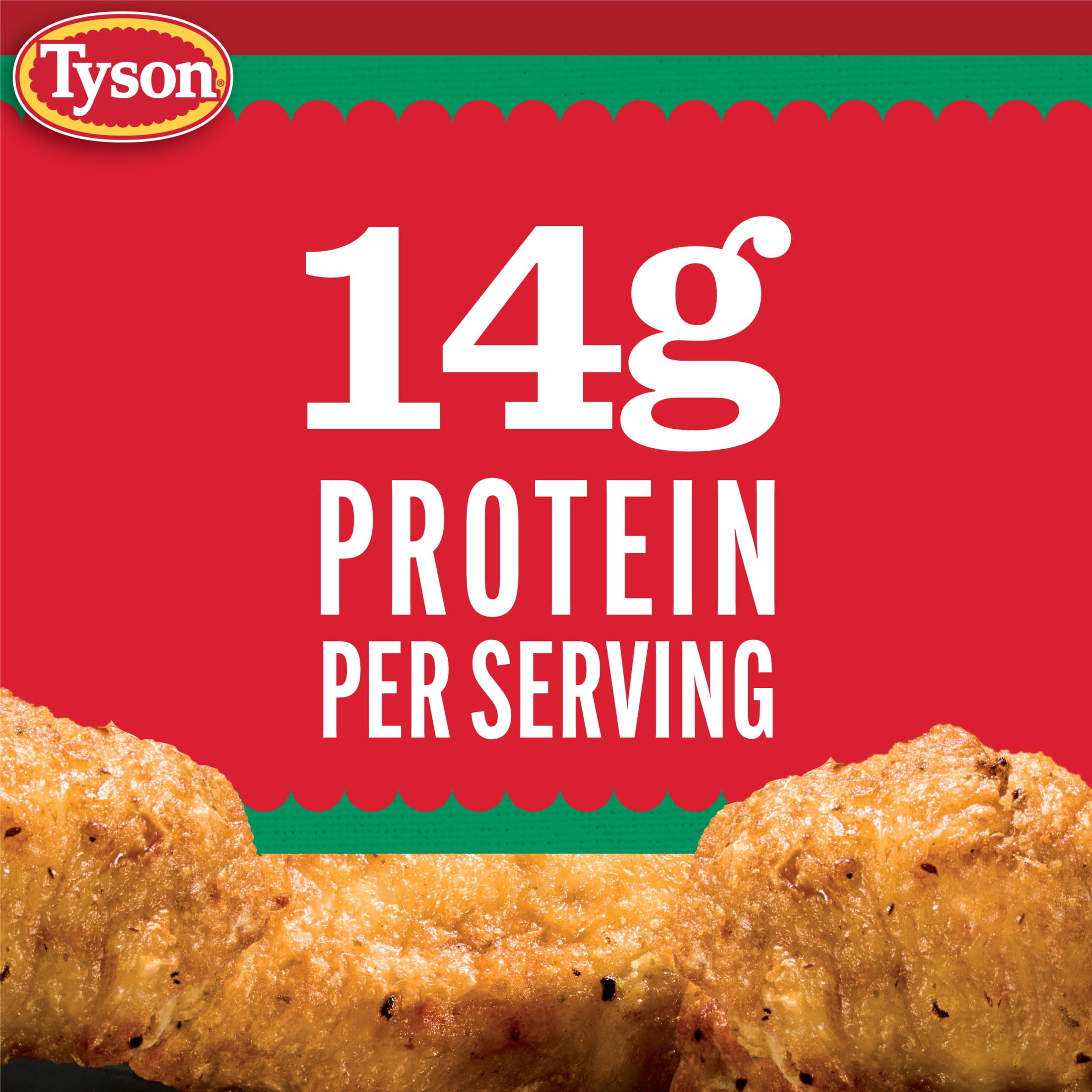 Tyson Garlic Parmesan Crispy Wings, 16 oz (Frozen, Fully Cooked)