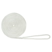 Extreme Max 3006.2933 BoatTector Double Braid Nylon Dock Line - 3/8" x 20', White