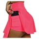 thumbnail image 4 of FALDA SHORT DEPORTIVA MUJER PARA TENIS, YOGA, FIT, GOLF, GYM, GIMNASIA, ATLETISMO, SENDERISMO, ACTIVIDADES AL AIRE LIBRE CON BOLSO INTEGRADO 2 EN 1 COLOR ROSA NEON, 4 of 4