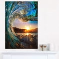 thumbnail image 1 of Design Art - Vagues Colorées de l'Océan Tombant, 1 of 2