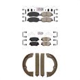 thumbnail image 1 of Transit Auto Front Rear Ceramic Disc Brake Pads and Parking Shoes Kit for Car Hyundai Santa Fe XL KNN-101055, 1 of 8