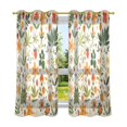 thumbnail image 6 of Yayeee Window Curtains Set of 2 for Living Room Light Filtering 63"x42", Leaves Pattern, 6 of 7