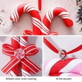 thumbnail image 6 of 6 Pcs Christmas Candy Lollipop Ornament Set Vibrant Red White Candy Cane Ornament Xmas Hanging Lollipop Pattern Decorations with Rope for Xmas Holiday Festival Decor, 6 of 8