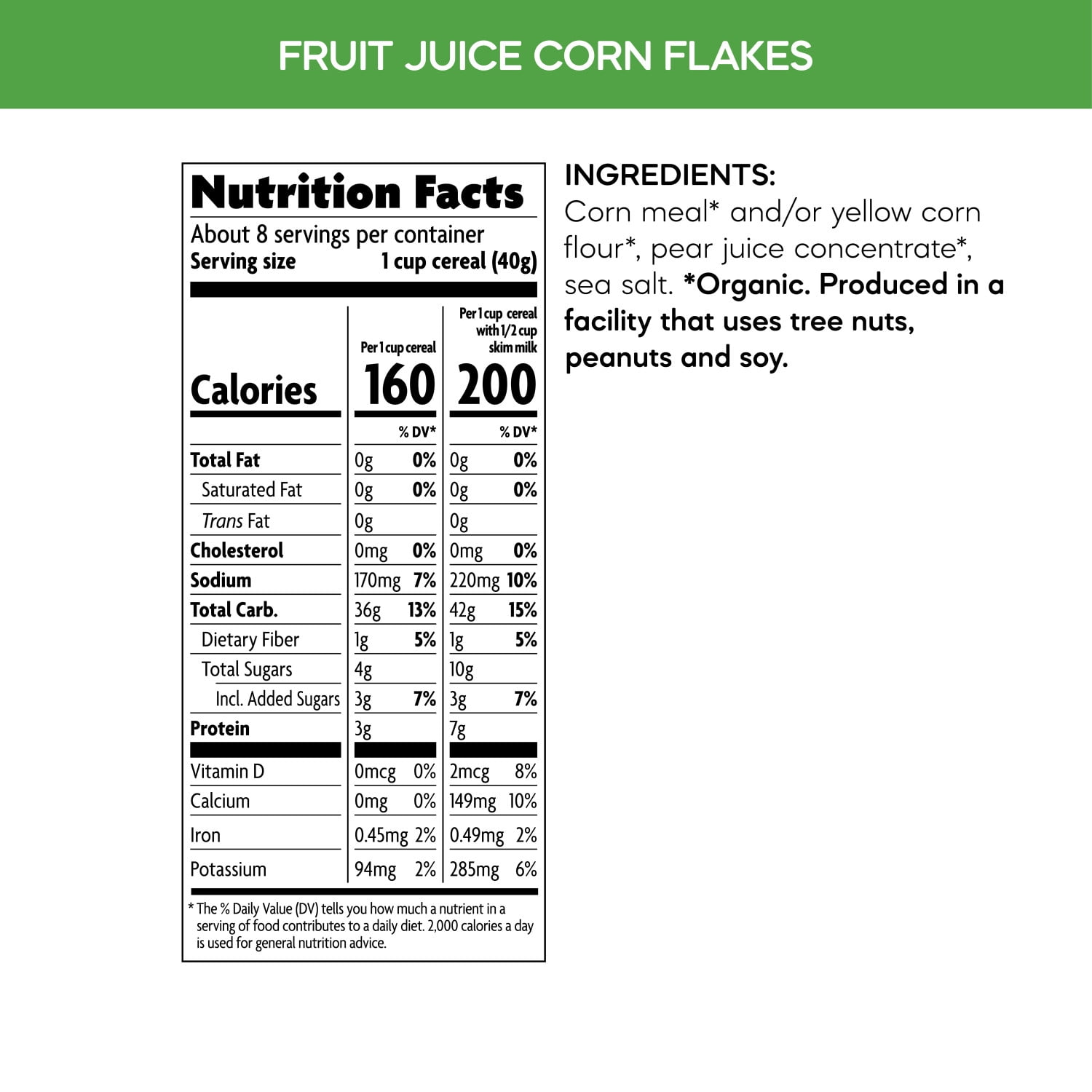 Nature's Path Organic Fruit Juice Sweetened Corn Flakes Breakfast Cereal, 26.4oz Bag (pack of 6)