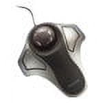 Kensington Optical Orbit Trackball Mouse, Two-Button, Black/Silver