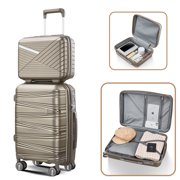 Lightweight and Durable 4 Piece Luggage Sets for Travelers - Expandable Hard Shell Suitcase with TSA Lock for Men and Women - Includes Carry on Medium Large and Extra Large Sizes - Spi