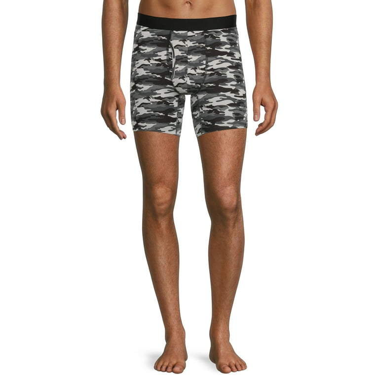 George Men s Grey Camo Boxer Briefs 3 Pack Walmart