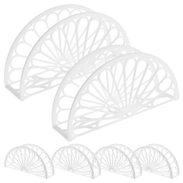 6pcs Napkin Stand Acrylic Napkin Paper Holder Hollow Napkin Organizer Restaurant Napkin Rack