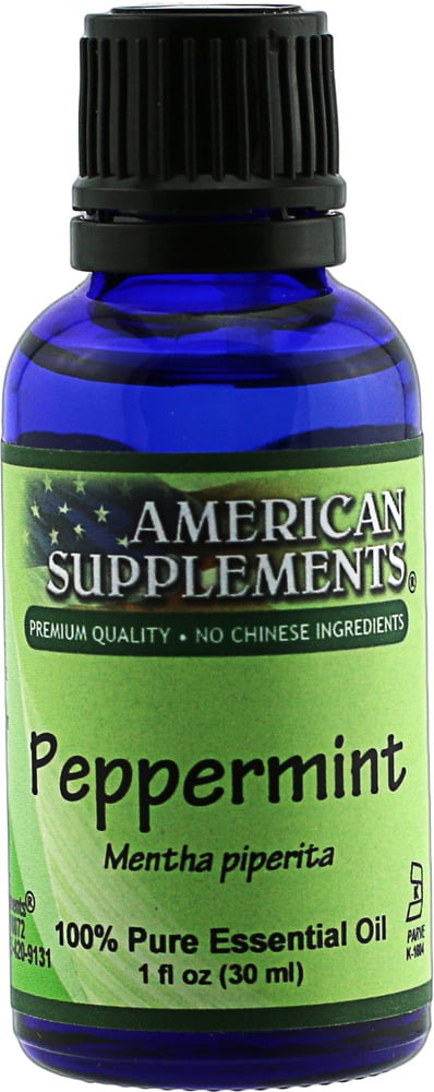 Peppermint Essential Oil American Supplements 1 oz Oil