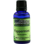 Peppermint Essential Oil American Supplements 1 oz Oil