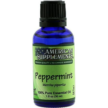 Peppermint Essential Oil American Supplements 1 oz Oil