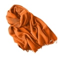 thumbnail image 2 of RXIRUCGD Women's Fashionable Solid Color Fold Soft Skin Friendly Scarf( Orange ), 2 of 3