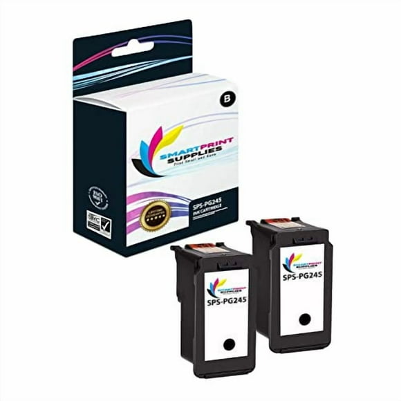 Smart Print Supplies Compatible PG-245 PG245 Black Ink Cartridge Replacement for Canon Pixma iP2820, MG2420 MG2520 MG2555, MX490 MX492 Printers (300 Pages) - 2 Pack